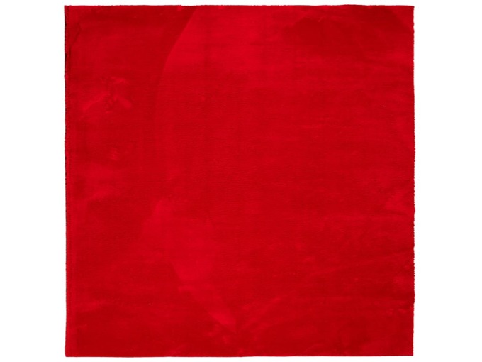 VIDAXL Preproga s kratkimi vlakni mehka pralna rdeča 160x160 cm