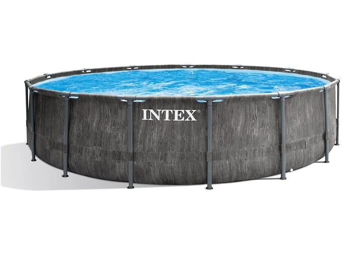 INTEX bazen Greywood Prism Frame, 457x122cm 26742NP, s kovinsko konstrukcijo