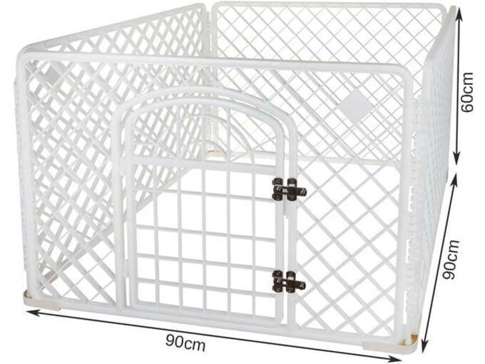 MALATEC 4 delna plastična ograda za kužke ali mačke 00015743