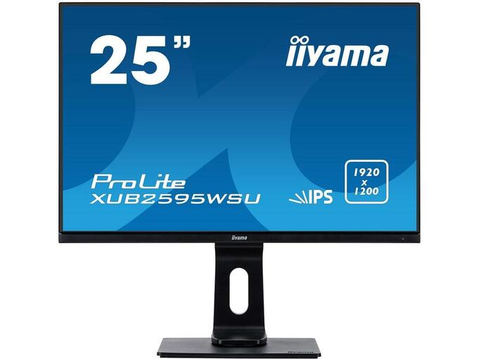 IIYAMA ProLite XUB2595WSU-B1 | Ultra Slim | 63,5cm (25") | IPS LED LCD | 1920x1200 WUXGA | 75 Hz | Odličen zaslon z vgrajenimi zvočniki | Komponentko