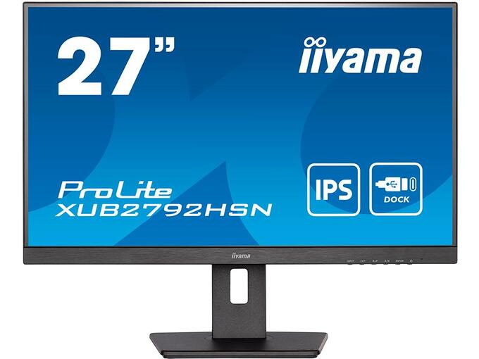 Monitor iiyama prolite xub2792hsn-b5 | 68,6 cm (27,0") | 1920x1080 | 75hz | ips | hdmi displayport usb-c 2xusb3. 0 | pivot | zvočniki | poslovni monitor 1 Iiyama monitor prolite xub2792hsn-b5 | komponentko