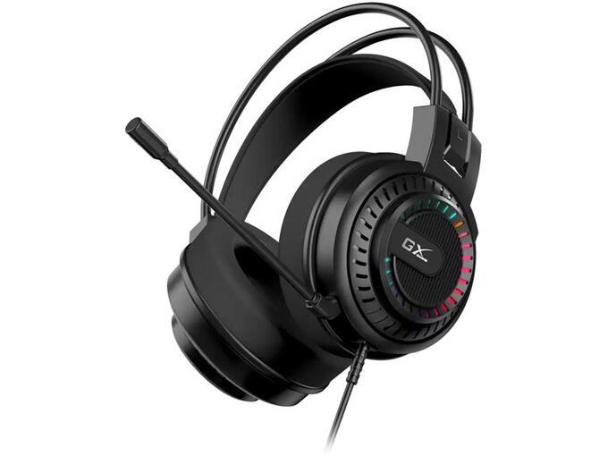 Genius naglavne žične gaming slušalke z mikrofonom HS-GX570U, črna